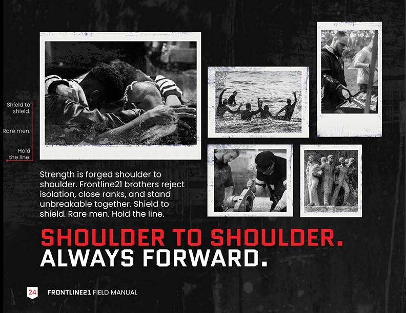 Field Manual page: Shoulder to shoulder