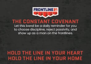 Red band card · front